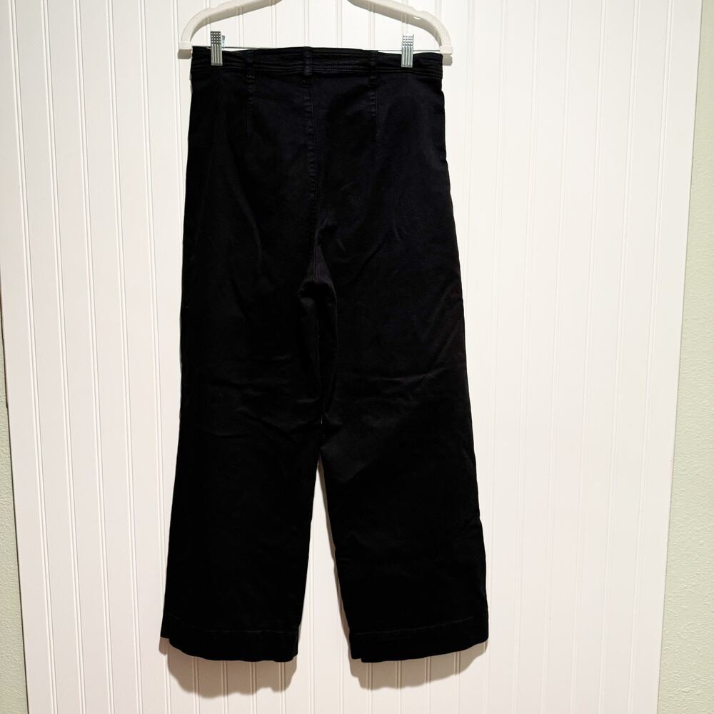 Marine Layer Black Bridget Pants Wide Leg High Waisted Size 10 - Picture 5 of 7